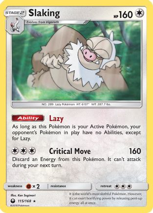 Slaking 115/168 - Celestial Storm Holofoil