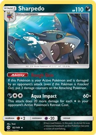 Sharpedo - 82/149 (Cosmos Holo) 82 - Blister Exclusives Holofoil