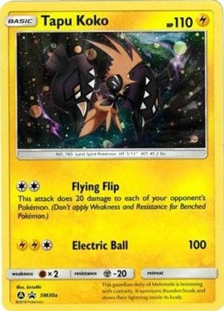 Tapu Koko SM30a/248 - SM Black Star Promos Holofoil