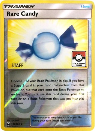 Rare Candy - 142/168 (League Cup) [Staff] 142 - League & Championship Cards Reverse Holofoil