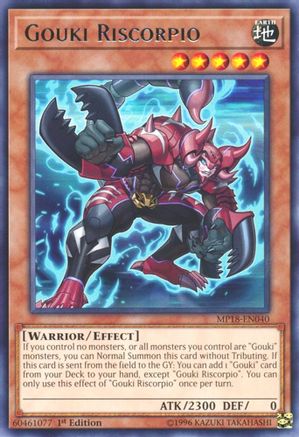 Gouki Riscorpio (MP18-EN040) - 2018 Mega-Tins Mega Pack 1st Edition