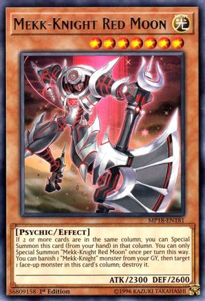 Mekk-Knight Red Moon (MP18-EN181) - 2018 Mega-Tins Mega Pack 1st Edition