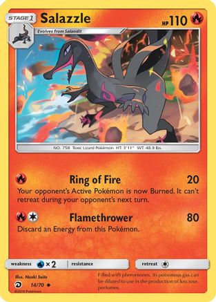 Salazzle 14/70 - Dragon Majesty