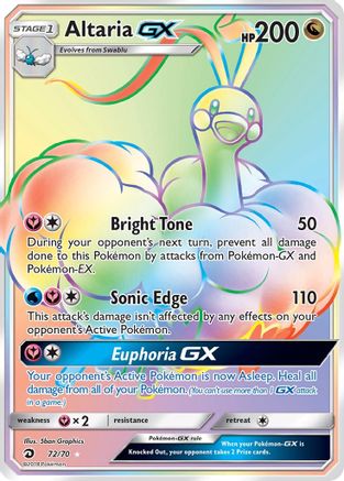 Altaria GX (Secret) - 72/70 - Dragon Majesty Holofoil