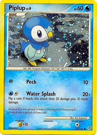 Piplup - 93/130 (Cosmos Holo) 93 - Miscellaneous Cards & Products Holofoil