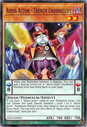Abyss Actor - Trendy Understudy (LED3-EN052) - Legendary Duelists: White Dragon Abyss 1st Edition