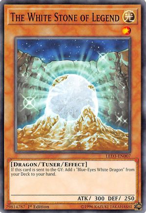 The White Stone of Legend (LED3-EN007) - Legendary Duelists: White Dragon Abyss 1st Edition