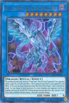 Blue-Eyes Chaos Dragon (LED3-EN001) - Legendary Duelists: White Dragon Abyss 1st Edition