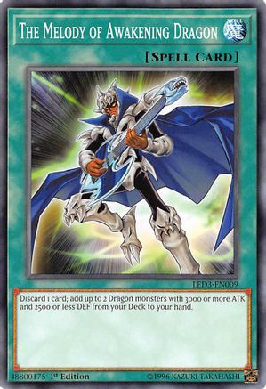 The Melody of Awakening Dragon (LED3-EN009) - Legendary Duelists: White Dragon Abyss 1st Edition