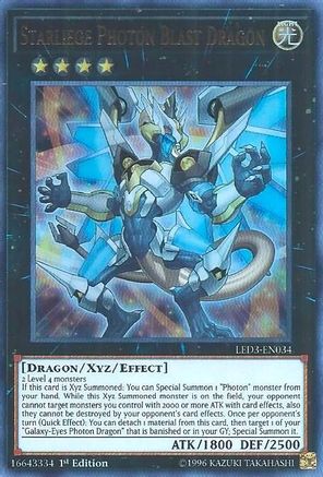 Starliege Photon Blast Dragon (LED3-EN034) - Legendary Duelists: White Dragon Abyss 1st Edition