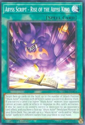 Abyss Script - Rise of the Abyss King - LED3-EN054 - Legendary Duelists: White Dragon Abyss 1st Edition