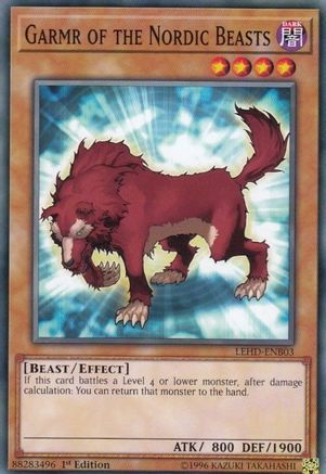 Garmr of the Nordic Beasts (LEHD-ENB03) - Legendary Hero Decks 1st Edition