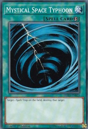 Mystical Space Typhoon (LEHD-ENB23) - Legendary Hero Decks 1st Edition