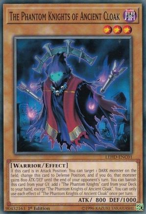 The Phantom Knights of Ancient Cloak (LEHD-ENC01) - Legendary Hero Decks 1st Edition