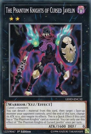 The Phantom Knights of Cursed Javelin (LEHD-ENC32) - Legendary Hero Decks 1st Edition