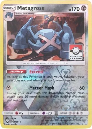 Metagross - 95/168 (Pokemon League) 95 - League & Championship Cards Reverse Holofoil