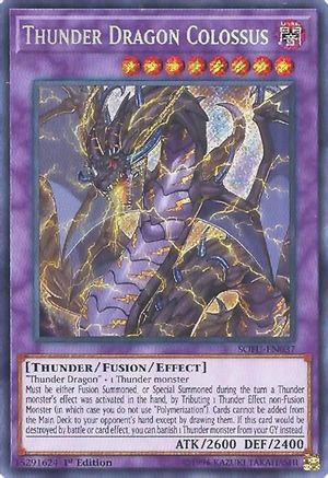 Thunder Dragon Colossus (SOFU-EN037) - Soul Fusion 1st Edition