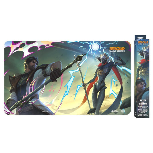 League of Legends RIFTBOUND TCG Unleashed Art Playmat Jayce vs Viktor