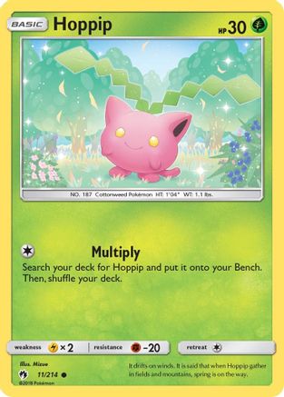 Hoppip (11) 11/214 - SM  Lost Thunder Reverse Holofoil