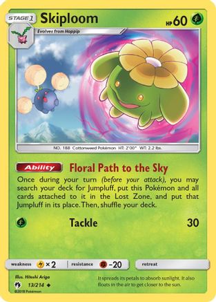 Skiploom 13/214 - Lost Thunder Reverse Holofoil