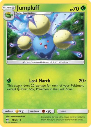 Jumpluff 14/214 - Lost Thunder Holofoil