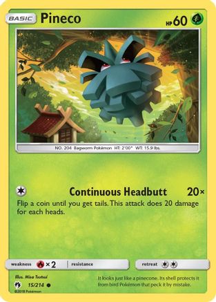 Pineco 15/214 - SM  Lost Thunder