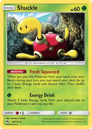 Shuckle 16/214 - SM  Lost Thunder