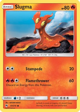 Slugma 43/214 - SM  Lost Thunder