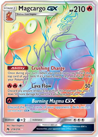 Magcargo-GX 218/214 - Lost Thunder Holofoil