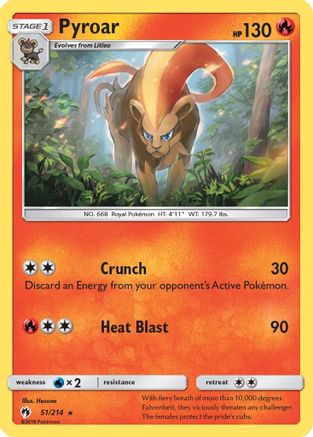 Pyroar 51/214 - Lost Thunder