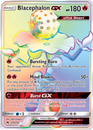 Blacephalon GX (Secret) 219/214 - SM  Lost Thunder Holofoil
