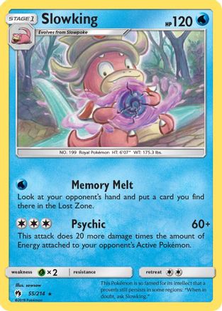 Slowking 55/214 - Lost Thunder Reverse Holofoil