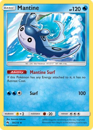 Mantine 58/214 - SM  Lost Thunder