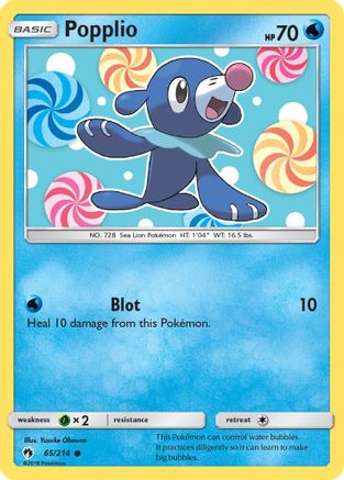 Popplio (65) 65/214 - SM  Lost Thunder