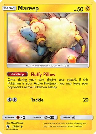 Mareep (75) 75/214 - SM  Lost Thunder