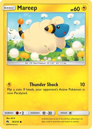Mareep (76) 76/214 - SM  Lost Thunder
