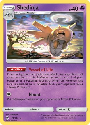 Shedinja 95/214 - Lost Thunder Reverse Holofoil