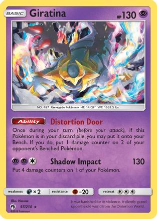 Giratina 97/214 - SM  Lost Thunder Reverse Holofoil