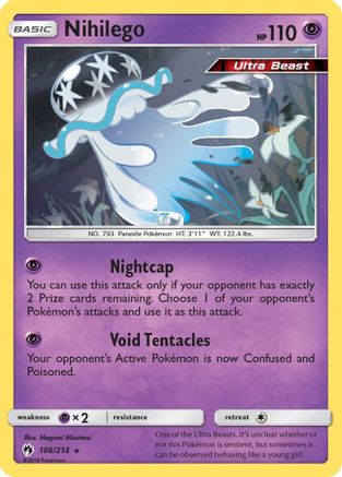Nihilego 106/214 - SM  Lost Thunder Holofoil
