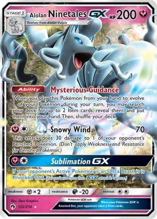 Alolan Ninetales-GX 132/214 - Lost Thunder Holofoil