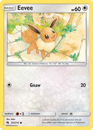 Eevee 155/214 - Lost Thunder Reverse Holofoil