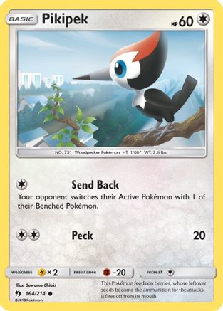 Pikipek (164) 164/214 - SM  Lost Thunder