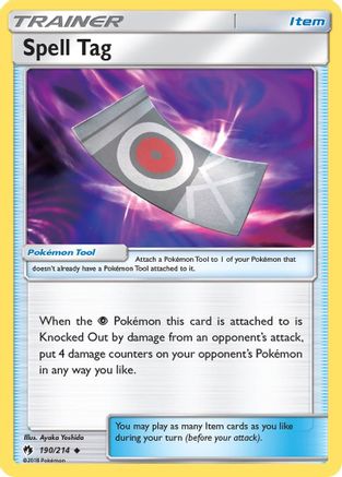 Spell Tag 190/214 - Lost Thunder Reverse Holofoil