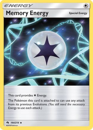 Memory Energy 194/214 - Lost Thunder Reverse Holofoil