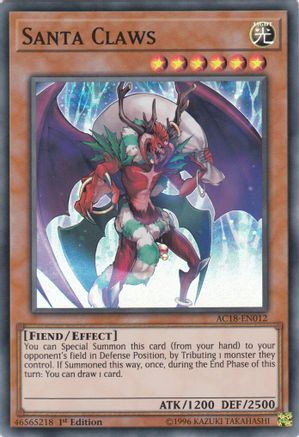 Santa Claws (AC18-EN012) - Advent Calendar 2018 1st Edition