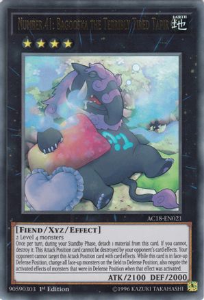 Number 41: Bagooska the Terribly Tired Tapir (AC18-EN021) - Advent Calendar 2018 1st Edition