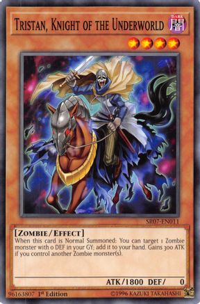 Tristan, Knight of the Underworld (SR07-EN011) - Structure Deck: Zombie Horde 1st Edition