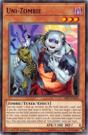 Uni-Zombie (SR07-EN019) - Structure Deck: Zombie Horde 1st Edition