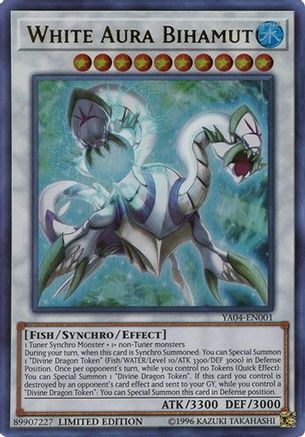 White Aura Bihamut (YA04-EN001) - Yu-Gi-Oh! ARC-V Promo Cards Limited