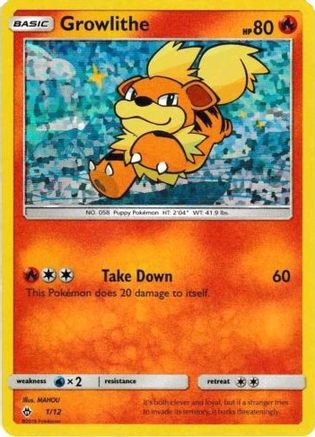 Growlithe 1/12 - McDonalds Collection 2018 Holofoil